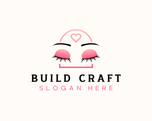 Beauty Eyebrow Lash Extensions logo design