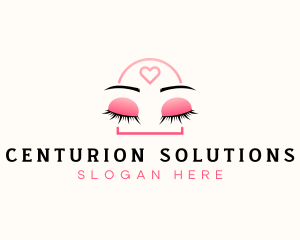 Beauty Eyebrow Lash Extensions logo design