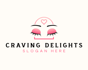 Beauty Eyebrow Lash Extensions logo design