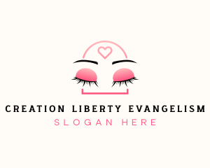 Beauty Eyebrow Lash Extensions logo design