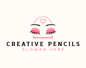 Beauty Eyebrow Lash Extensions logo design