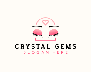 Beauty Eyebrow Lash Extensions logo design