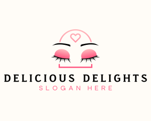 Beauty Eyebrow Lash Extensions logo design