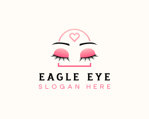 Beauty Eyebrow Lash Extensions logo design