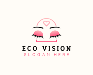 Beauty Eyebrow Lash Extensions logo design