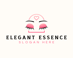 Beauty Eyebrow Lash Extensions logo design