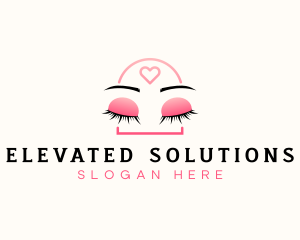 Beauty Eyebrow Lash Extensions logo design