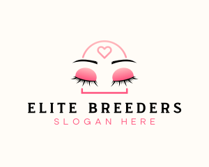 Beauty Eyebrow Lash Extensions logo design