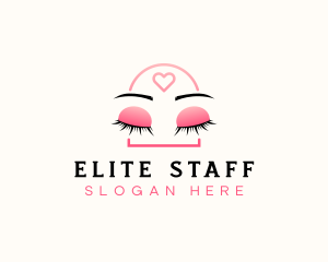 Beauty Eyebrow Lash Extensions logo design