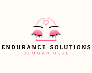 Beauty Eyebrow Lash Extensions logo design