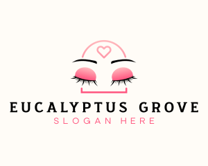 Beauty Eyebrow Lash Extensions logo design