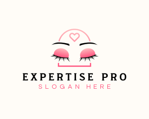 Beauty Eyebrow Lash Extensions logo design