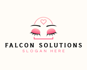 Beauty Eyebrow Lash Extensions logo design