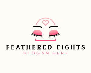 Beauty Eyebrow Lash Extensions logo design