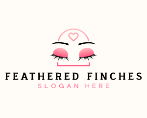 Beauty Eyebrow Lash Extensions logo design