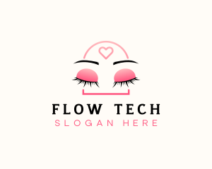 Beauty Eyebrow Lash Extensions logo design