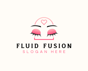 Beauty Eyebrow Lash Extensions logo design