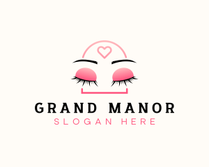 Beauty Eyebrow Lash Extensions logo design