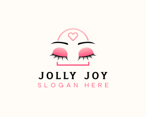 Beauty Eyebrow Lash Extensions logo design