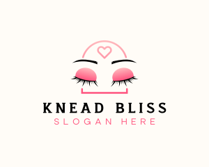 Beauty Eyebrow Lash Extensions logo design