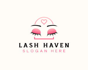 Beauty Eyebrow Lash Extensions logo design