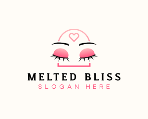 Beauty Eyebrow Lash Extensions logo design