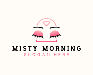 Beauty Eyebrow Lash Extensions logo design