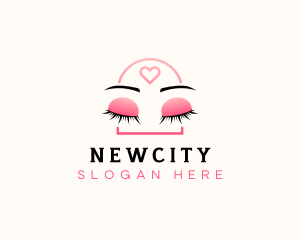 Beauty Eyebrow Lash Extensions logo design