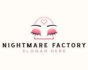 Beauty Eyebrow Lash Extensions logo design