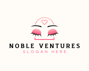 Beauty Eyebrow Lash Extensions logo design