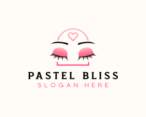 Beauty Eyebrow Lash Extensions logo design