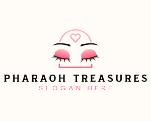 Beauty Eyebrow Lash Extensions logo design