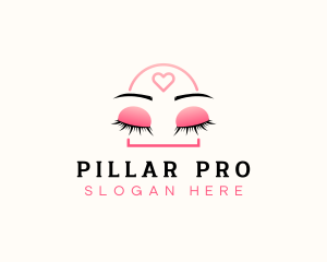 Beauty Eyebrow Lash Extensions logo design