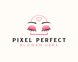 Beauty Eyebrow Lash Extensions logo design