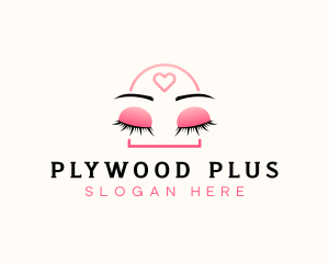 Beauty Eyebrow Lash Extensions logo design