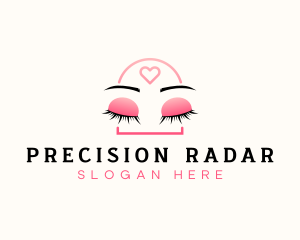 Beauty Eyebrow Lash Extensions logo design