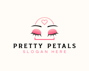 Beauty Eyebrow Lash Extensions logo design