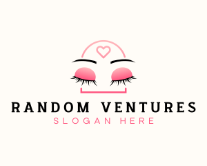 Beauty Eyebrow Lash Extensions logo design