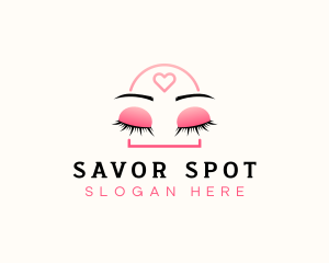 Beauty Eyebrow Lash Extensions logo design