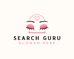 Beauty Eyebrow Lash Extensions logo design