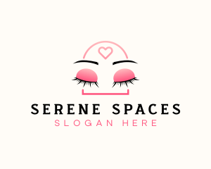 Beauty Eyebrow Lash Extensions logo design