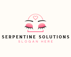 Beauty Eyebrow Lash Extensions logo design