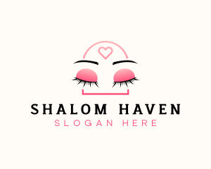 Beauty Eyebrow Lash Extensions logo design