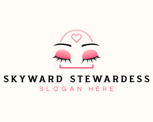 Beauty Eyebrow Lash Extensions logo design