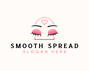 Beauty Eyebrow Lash Extensions logo design