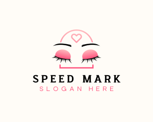 Beauty Eyebrow Lash Extensions logo design