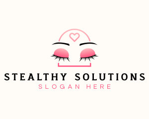 Beauty Eyebrow Lash Extensions logo design