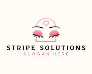 Beauty Eyebrow Lash Extensions logo design