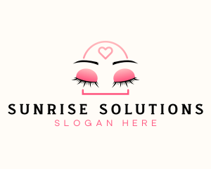 Beauty Eyebrow Lash Extensions logo design