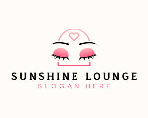 Beauty Eyebrow Lash Extensions logo design